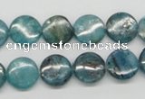 CKC22 16 inches 12mm flat round natural kyanite beads wholesale