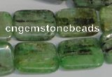 CKC68 15.5 inches 15*20mm rectangle natural green kyanite beads
