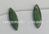 CKC72 15.5 inches 10*30mm marquise natural green kyanite beads