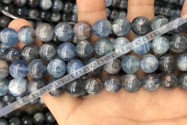 CKC753 15.5 inches 10mm round blue kyanite beads wholesale