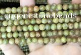 CKC761 15.5 inches 6mm round natural green kyanite beads