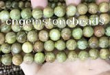 CKC763 15.5 inches 10mm round natural green kyanite beads