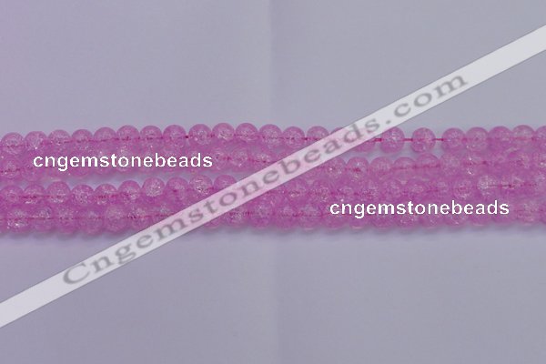 CKQ302 15.5 inches 8mm round dyed crackle quartz beads wholesale