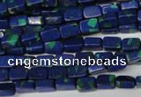 CLA451 15.5 inches 4*6mm rectangle synthetic lapis lazuli beads