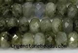 CLB1190 15 inches 4*6mm faceted rondelle labradorite beads