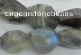 CLB128 15.5 inches labradorite nuggets faceted gemstone beads wholesale