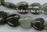 CLB130 15.5 inches 14*14mm heart labradorite gemstone beads wholesale