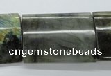 CLB134 15.5 inches 30*40mm flat tube labradorite gemstone beads