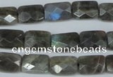 CLB196 15.5 inches 10*14mm faceted rectangle labradorite beads