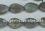 CLB210 15.5 inches 15*20mm faceted flat teardrop labradorite beads