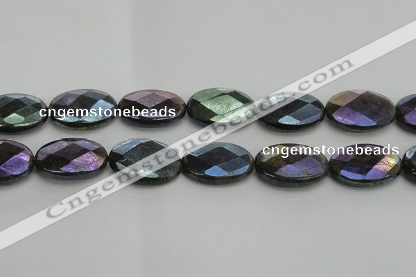 CLB663 15.5 inches 20*30mm faceted oval AB-color labradorite beads