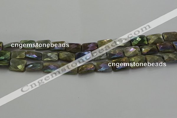 CLB697 15.5 inches 12*16mm faceted rectangle AB-color labradorite beads