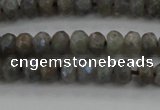 CLB756 15.5 inches 4*6mm faceted rondelle AB-color labradorite beads