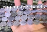CLB888 15.5 inches 12*16mm oval matte labradorite beads wholesale