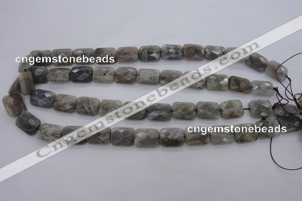 CLB93 15.5 inches 12*16mm faceted rectangle labradorite beads