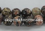 CLD04 15.5 inches 10mm round leopard skin jasper beads wholesale