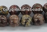 CLD05 15.5 inches 12mm round leopard skin jasper beads wholesale