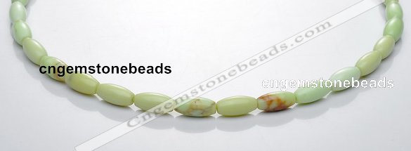 CLE05 16 inch 6*12mm lemon turquoise rice stone beads Wholesale