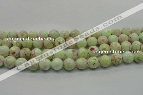 CLE203 15.5 inches 10mm round lemon turquoise beads wholesale