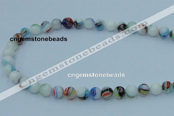 CLG509 16 inches 8mm round lampwork glass beads wholesale