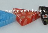 CLG594 16 inches 20*20mm triangle lampwork glass beads wholesale