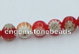 CLG630 10PCS 16 inches 6mm round lampwork glass beads wholesale