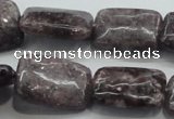 CLI07 15.5 inches 18*25mm rectangle natural lilac jasper beads wholesale