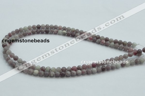 CLI51 15.5 inches 6mm round natural lilac jasper beads wholesale