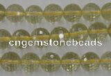 CLQ163 15.5 inches 10mm faceted round natural lemon quartz beads