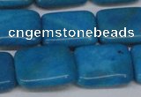 CLR443 15.5 inches 13*18mm rectangle dyed larimar gemstone beads