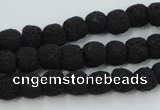 CLV378 15.5 inches 8mm ball dyed lava beads wholesale