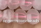 CME201 15.5 inches 7*9mm - 8*10mm pumpkin rose quartz beads