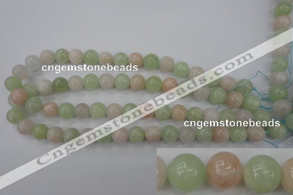 CMG104 15.5 inches 12mm round natural morganite beads wholesale
