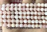 CMG508 15 inches 8mm round pink morganite gemstone beads