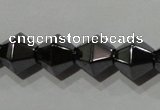 CMH136 15.5 inches 8*8mm faceted bicone magnetic hematite beads