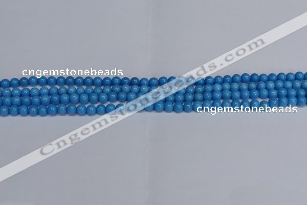CMJ134 15.5 inches 4mm round Mashan jade beads wholesale