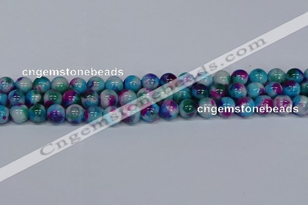 CMJ614 15.5 inches 12mm round rainbow jade beads wholesale