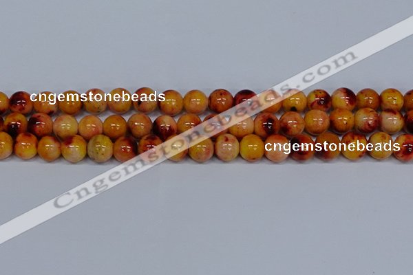 CMJ649 15.5 inches 12mm round rainbow jade beads wholesale