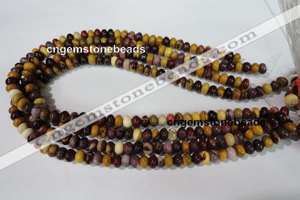 CMK220 15.5 inches 5*8mm rondelle mookaite gemstone beads