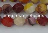 CMK325 15.5 inches 8mm faceted nuggets mookaite gemstone beads