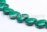 CMN116 15.5 inches 15*15mm heart natural malachite beads