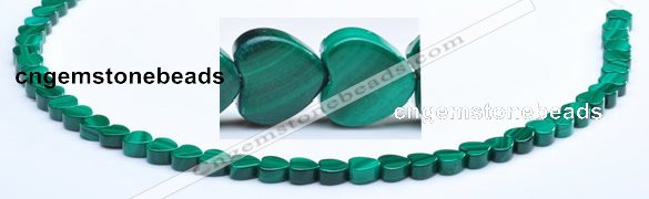 CMN18 A grade 3*6mm heart natural malachite beads Wholesale
