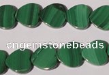 CMN263 15.5 inches 12*12mm heart natural malachite beads wholesale