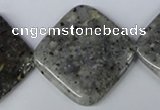 CMO21 15.5 inches 30*30mm diamond moss quartz beads wholesale