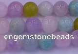 CMQ342 15.5 inches 8mm round mixed quartz gemstone beads