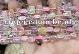 CMQ503 15.5 inches 8*8mm square colorfull quartz beads wholesale