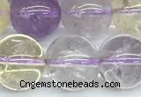 CMQ582 15 inches 12mm round mixed quartz beads