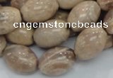 CMS08 15.5 inches 13*19mm rice moonstone gemstone beads wholesale