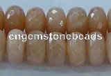 CMS1173 15.5 inches 7*12mm faceted rondelle moonstone beads