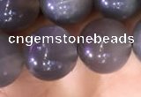 CMS1423 15.5 inches 10mm round black moonstone beads wholesale